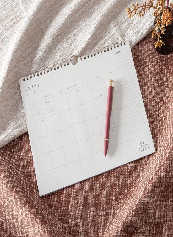 Blue Sky Green Earth 2025-2026 Monthly Academic Year Wall Calendar, July 2025 - June 2026, 11" x 8.75", Durable Twin Wire Binding, Made With Tree-Free Stone Paper, Soy Based Ink, Standard Stone - Image 2